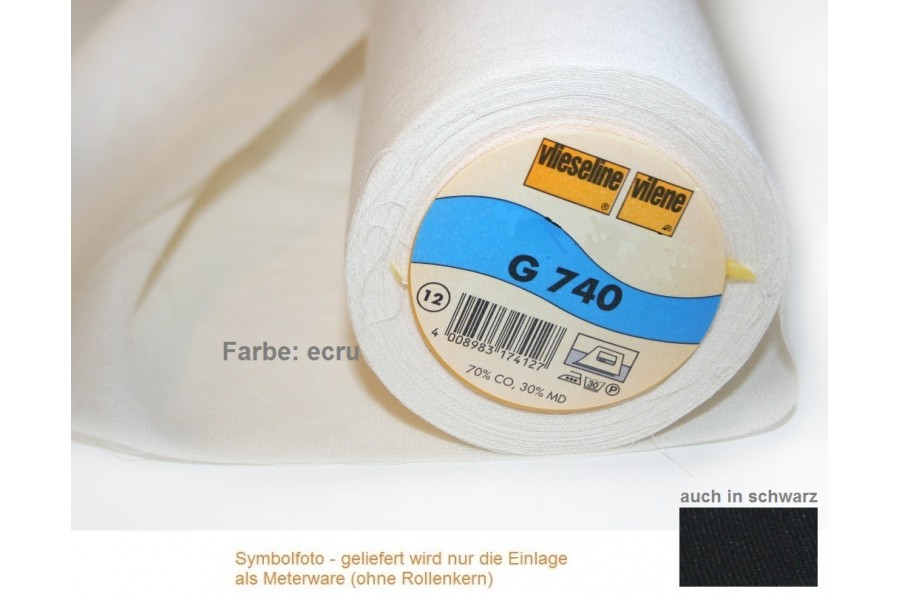 10cm Baumwollgewebe G740 mittelschwer, aufbügelbar, 90cm breit (Grundpreis € 10,00/m)